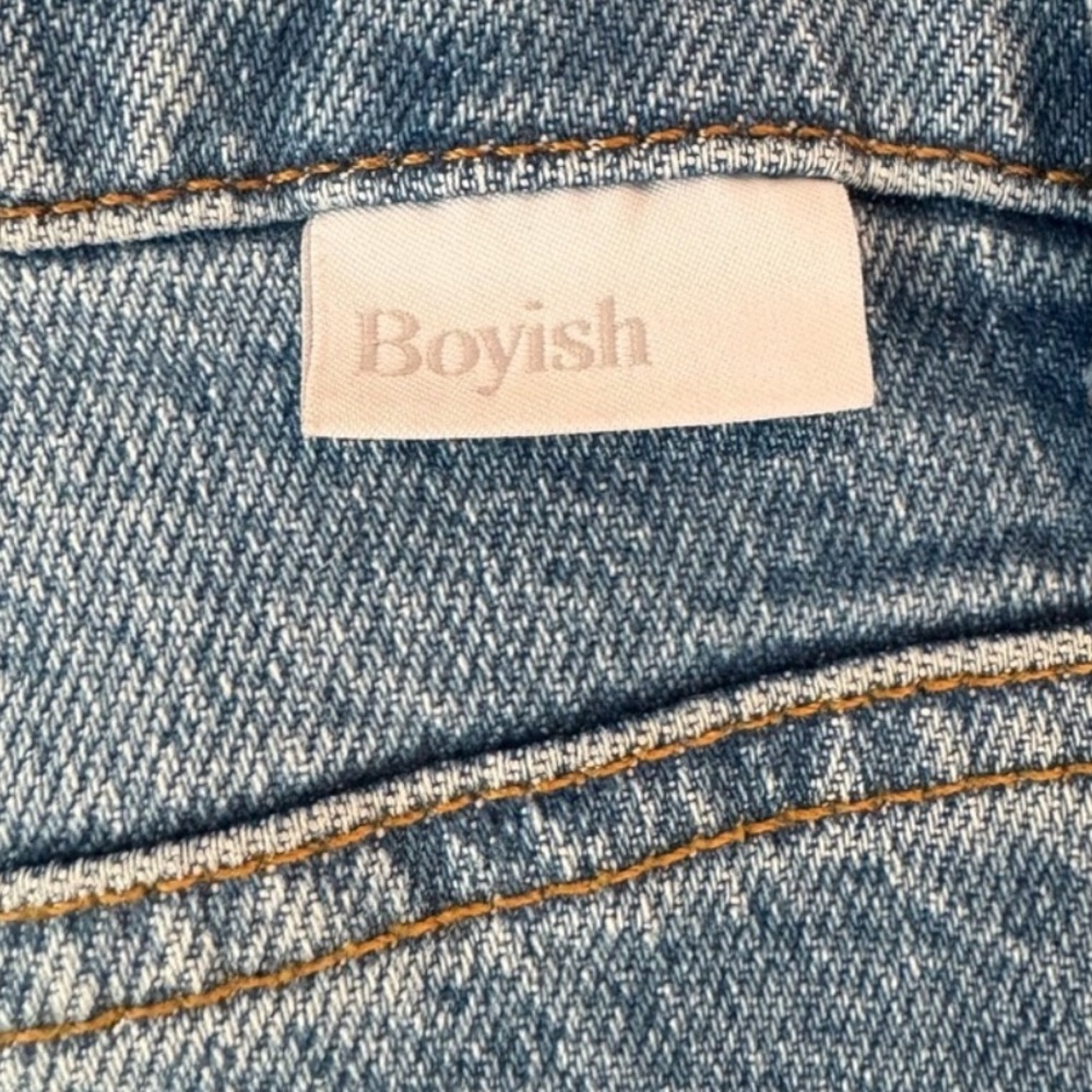 Boyish The Tommy Stretch High Rise Straight Jeans In Eternal Sunshine Size 27 - Picture 7 of 10